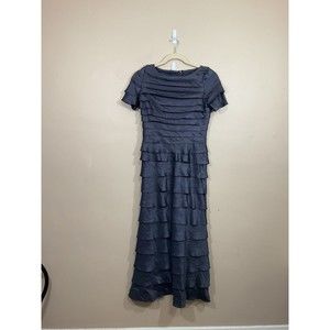 Adrianna Papell Womens Evening Dress 10 Purple Cocktail Mother of the Bride